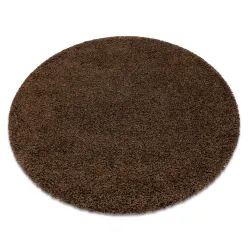 Dywan shaggy SOFFI 5cm brązowy, miękki i przyjemny w dotyku