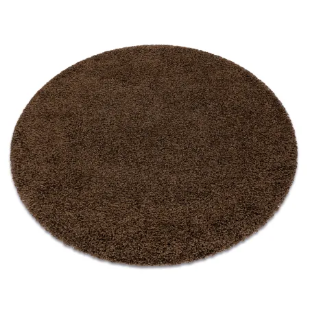 Dywan shaggy SOFFI 5cm brązowy, miękki i przyjemny w dotyku