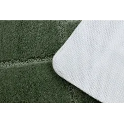 Miękki dywan łazienkowy SUPREME LINES, zielony kolor, nowoczesny materiał
