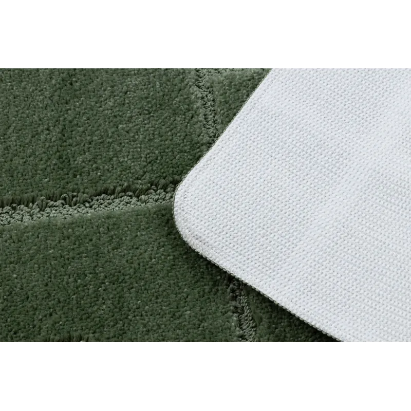 Miękki dywan łazienkowy SUPREME LINES, zielony kolor, nowoczesny materiał