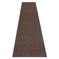 Dywan SZNURKOWY SIZAL SION A5165A brązowy, płaskie tkanie, naturalny materiał