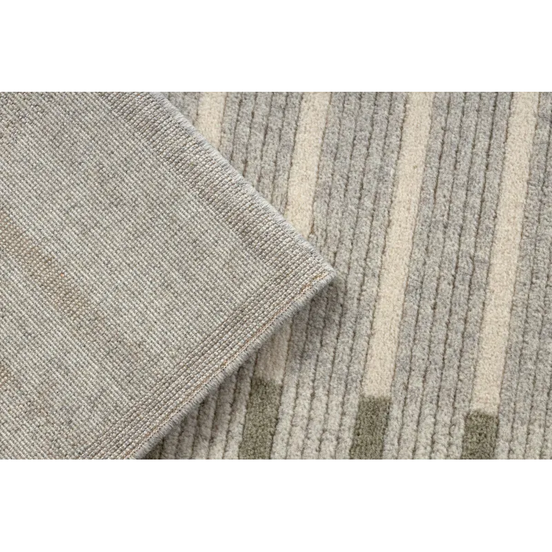 Dywan FLUX 461.124.SA400 o strukturze geometrycznej z wełny