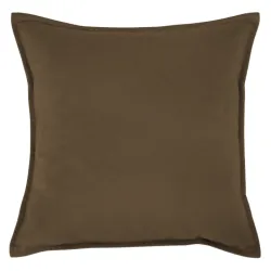 Brązowa poduszka dekoracyjna Plyš 45x45 cm z miękkiego materiału