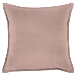 Poduszka dekoracyjna w pudrowym różu 45x45 cm z miękkiego materiału