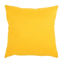 Żółta poduszka dekoracyjna 45x45 cm do ogrodu, stylowy dodatek