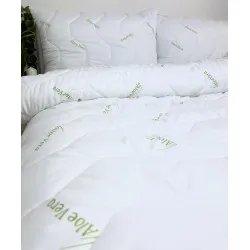 Kołdra Francuzka 200x220 cm + 2x Poduszka 70x90 cm Aloe Vera Green