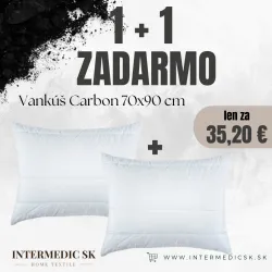 Poduszka Antistress Carbon 70×90 cm – antialergiczna, 1+1 GRATIS