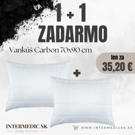 Poduszka Antistress Carbon 70×90 cm – antialergiczna, wygodna poduszka deluxe