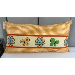 Poduszka dziecięca 40x23 cm Motyle i Kwiatki