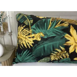 Poszewka na poduszkę Jungle Black – 100% bawełna, 125 g/m², 50x150 cm