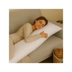 Poszewka na poduszkę relaksacyjną Biała 50x150 cm