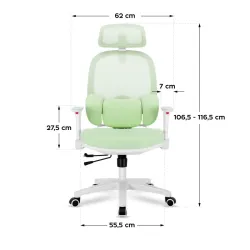 Fotel obrotowy dla dziecka Junior 6.3 Green – widok 8