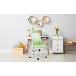 Fotel obrotowy dla dziecka Junior 6.3 Green – widok 15