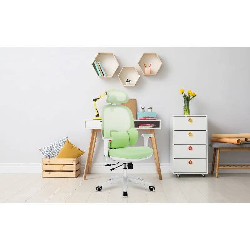 Fotel obrotowy dla dziecka Junior 6.3 Green – widok 15