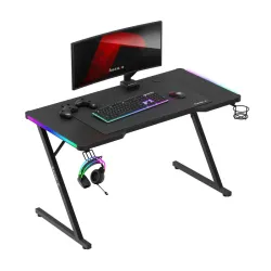 Biurko gamingowe Hero 2.5 RGB Black 120 cm