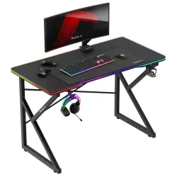 Biurko gamingowe Hero 1.7 RGB Black 120 cm