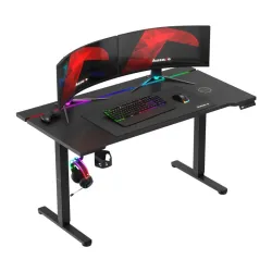 Biurko gamingowe elektryczne Hero 8.7 RGB Black 140 cm