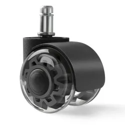 Kółka do fotela Wheels 3.0 Black, wytrzymałe akcesoria gamingowe