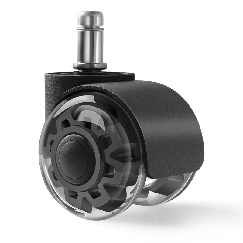 Kółka do fotela Wheels 3.0 Black, wytrzymałe akcesoria gamingowe