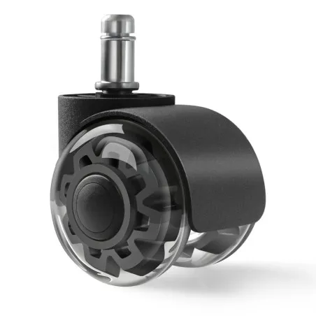 Kółka do fotela Wheels 3.0 Black, wytrzymałe akcesoria gamingowe