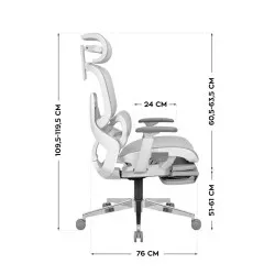 Fotel ergonomiczny Expert 9.3 Grey 8
