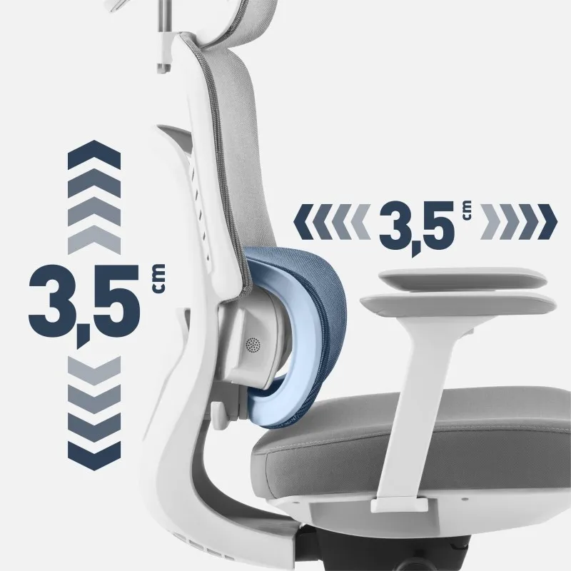 Fotel biurowy z masażem Visioner 6.1 Grey 14