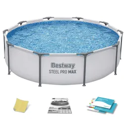 Basen ogrodowy stelażowy 305 x 76 cm z zestawem 4w1 Bestway 56406