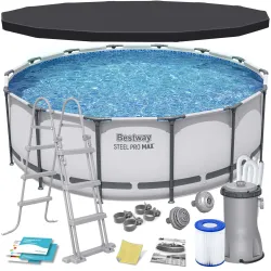 Basen stelażowy 427 x 122 cm 12w1 z wytrzymałego materiału