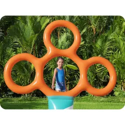 Frisbee stojak z obręczami dla dzieci Bestawy, wykonany z wytrzymałego materiału