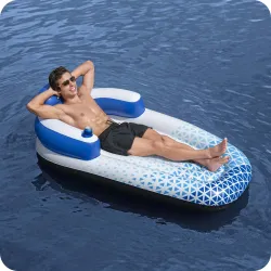 Kolorowy materac do pływania Indigo Wave Bestway 43533, idealny na plażę