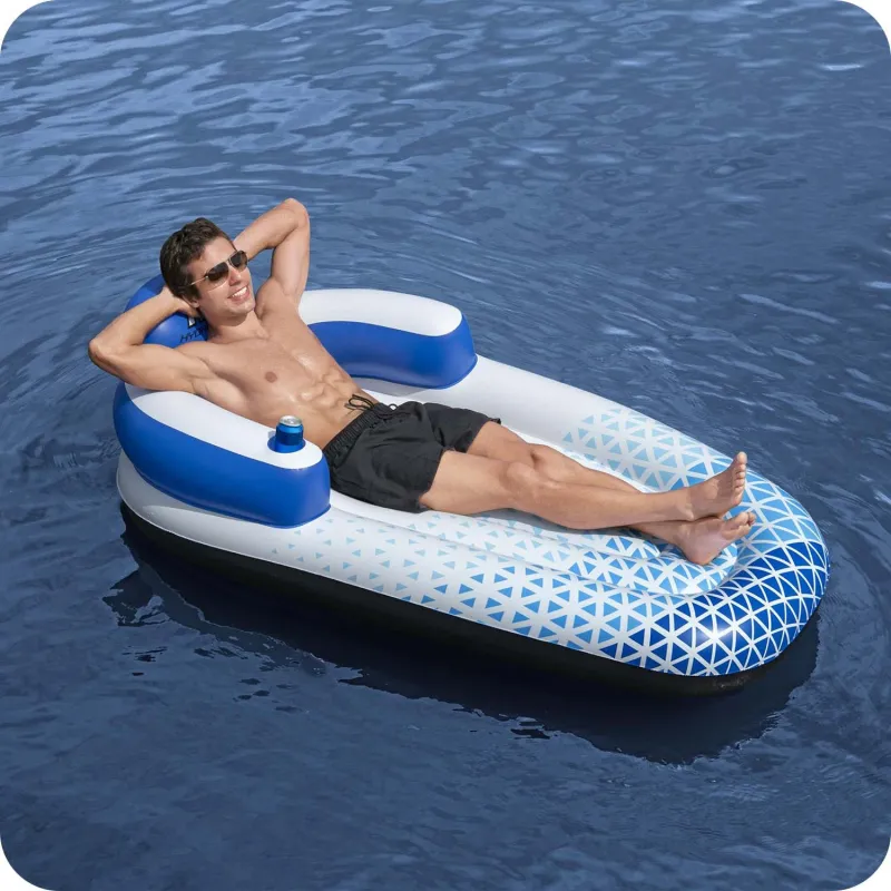 Kolorowy materac do pływania Indigo Wave Bestway 43533, idealny na plażę