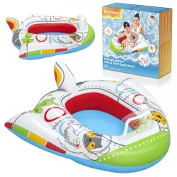 Pontonik plażowy w kształcie statku kosmicznego 104 x 99 cm, dmuchany do wody