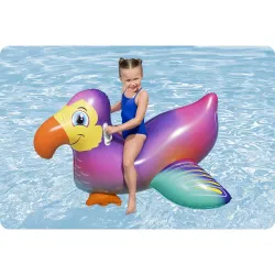 Dmuchany materac do pływania tukan 141cm, świetny do zabaw w wodzie dla dzieci