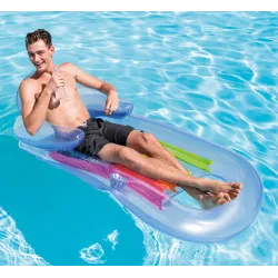 Materac do opalania, doskonały dla dzieci na plaży, niebieski
