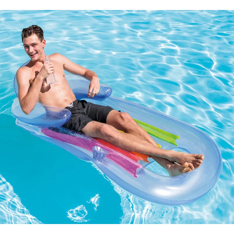 Materac do opalania, doskonały dla dzieci na plaży, niebieski