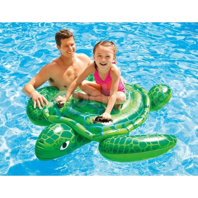 Zabawka do pływania żółw w kolorze zielonym, idealna na basen