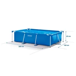 Basen stelażowy 260 x 160 x 65 cm idealny do ogrodu dla dzieci INTEX 28271