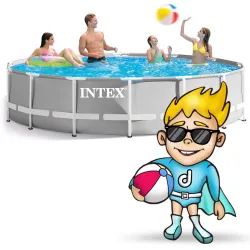 Okrągły basen ogrodowy 427x107 w stylu nowoczesnym INTEX 26720