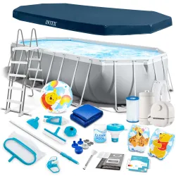 Prostokątny basen 503x274x122cm, idealny do letniego relaksu