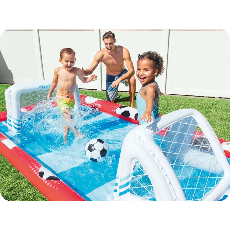 Kolorowy plac zabaw Arena Sportowa Intex 57147 dla dzieci w ogrodzie