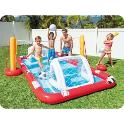 Idealny do zabawy w ogrodzie plac zabaw Arena Sportowa Intex 57147 dla dzieci