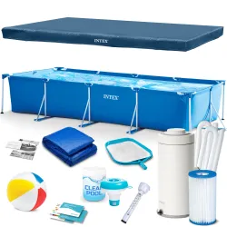 Basen stelażowy 450x220x84cm 16w1 Intex 28274 z metalową konstrukcją