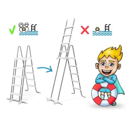 Łatwy w montażu, basen stelażowy 732 x 366 x 132 cm, idealny na letnie dni