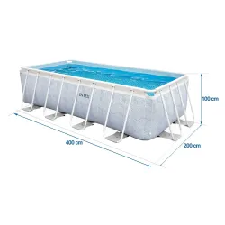 Basen do ogrodu 400 x 200 x 100 cm dla dzieci i dorosłych