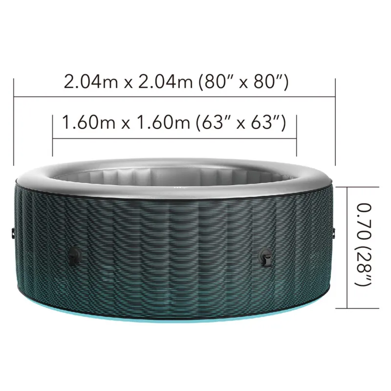 Dmuchane SPA Starry, relaks w gronie przyjaciół w ogrodzie