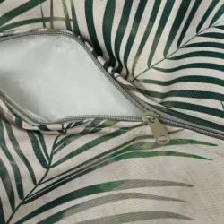 Biały podnóżek puf nylonowy do ogrodu
