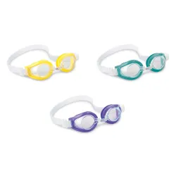Fioletowe okulary do pływania dla dzieci Intex 55602, idealne do zabawy w wodzie