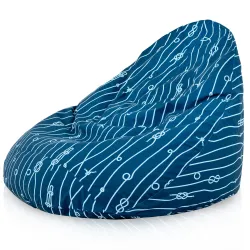Pufa Worek z Oparciem Drop XXL - Premium Wzory