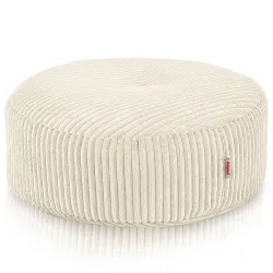 Pufa Podnóżek Okrągły - Sztruks Soft