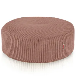 Pufa Podnóżek Okrągły - Sztruks Soft